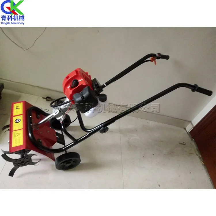 Two-stroke portable microtiller garden management agricultural soil loosening and turning machine soil microtiller