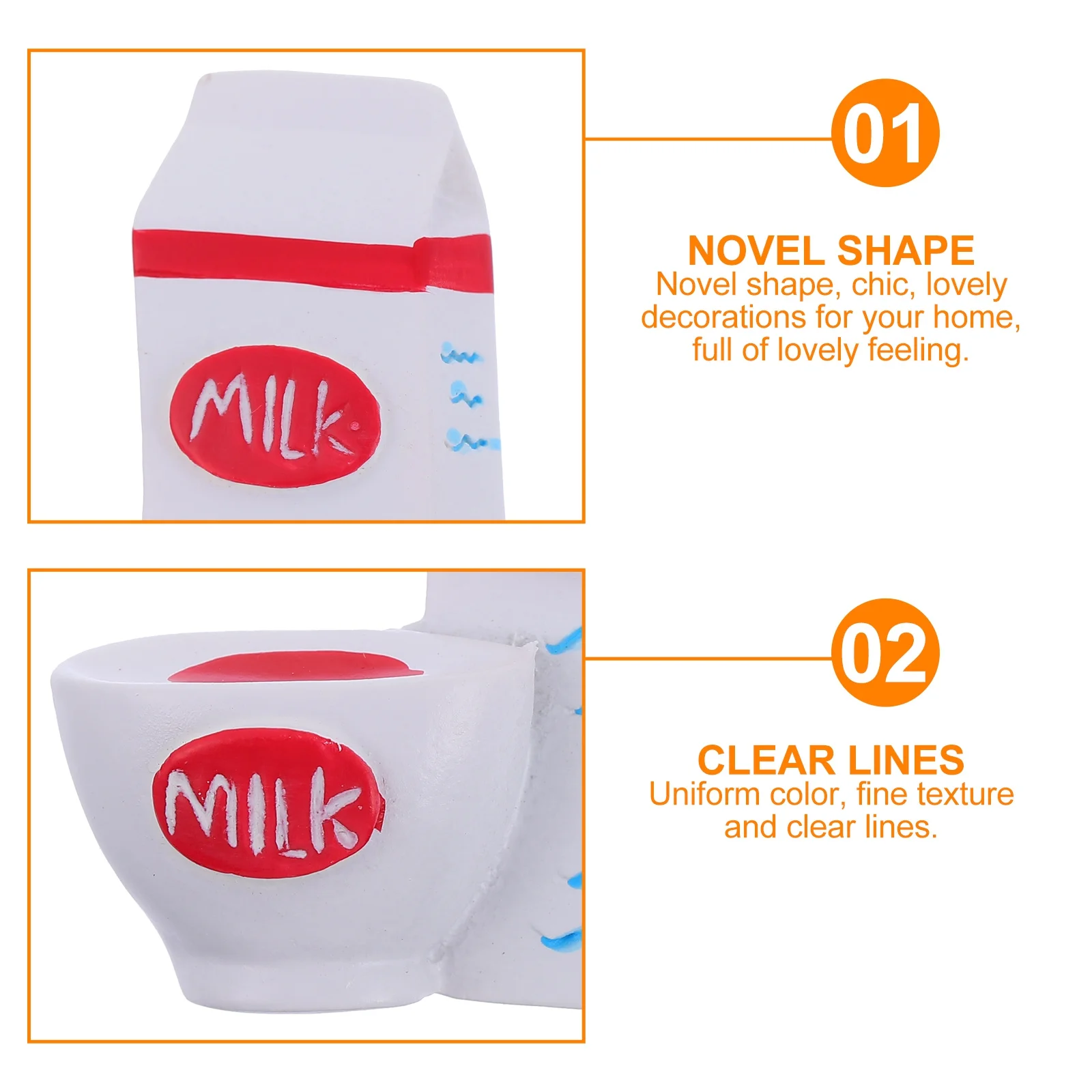 

2Pcs Magnetic Fridge Stickers Milk Resin Refrigerator Magnets Home Kitchen Decoration Food Decors Refrigerator Magnetic Stickers