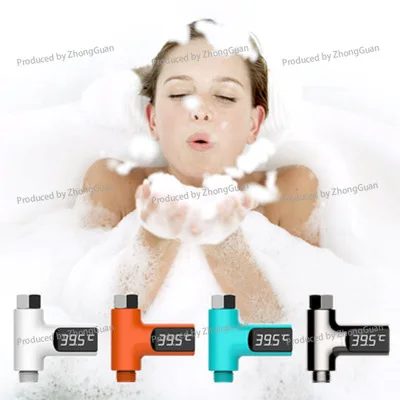 No Power Consumption Visual Shower with LED Water Thermometer Thermometer Children's Temperature Control Bath Shower Thermometer