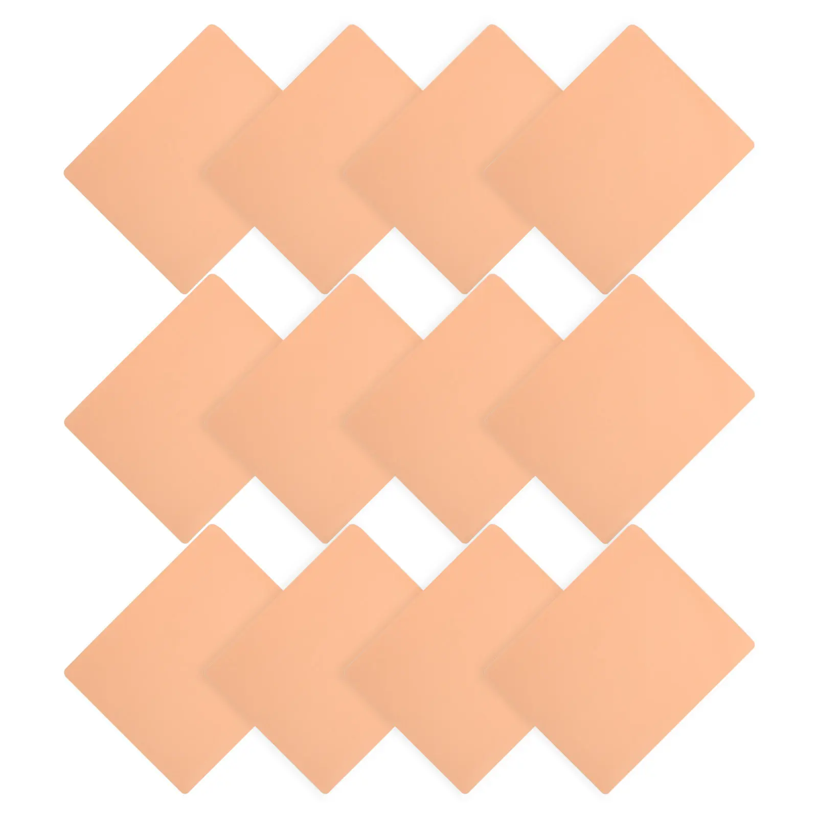 

30Pcs Blank Tattoo Practice Skin 5.7x7.1inch Silicone Realistic Texture Reusable Flexible Double Sided for Shading Eyebrows