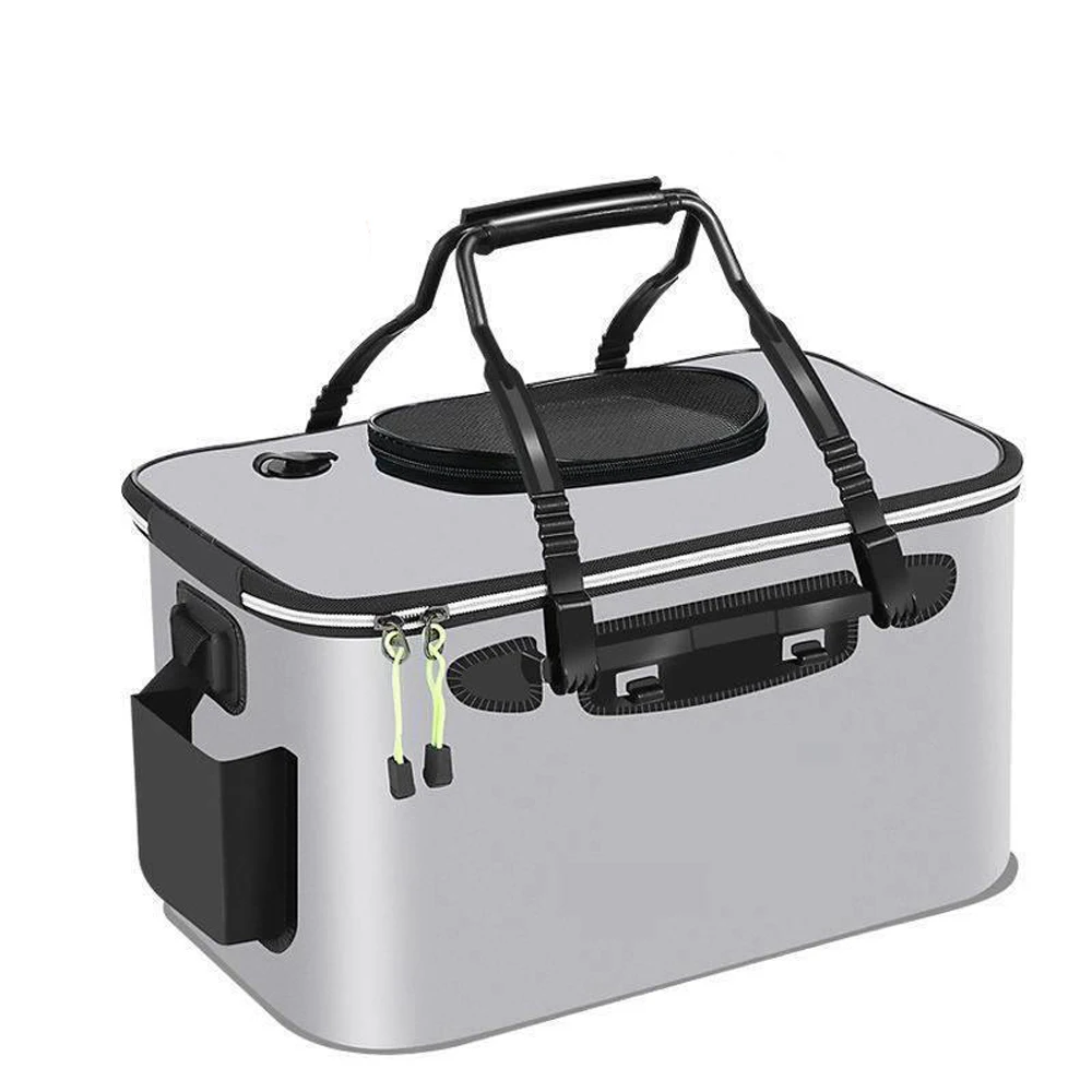 Multifunctional 30/40/45/50cm Outdoor Folding EVA Bucket Fishing Bag Case Portable Camping Hiking Bucket with Handle L30