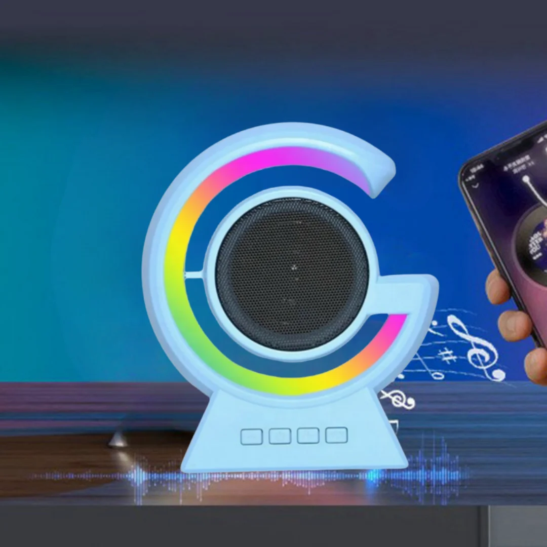 

Bluetooth Speaker App Control RGB LED Night Light Lamp Wireless Loudspeaker Music HiFi Stereo Sound Subwoofer Small Gatherings