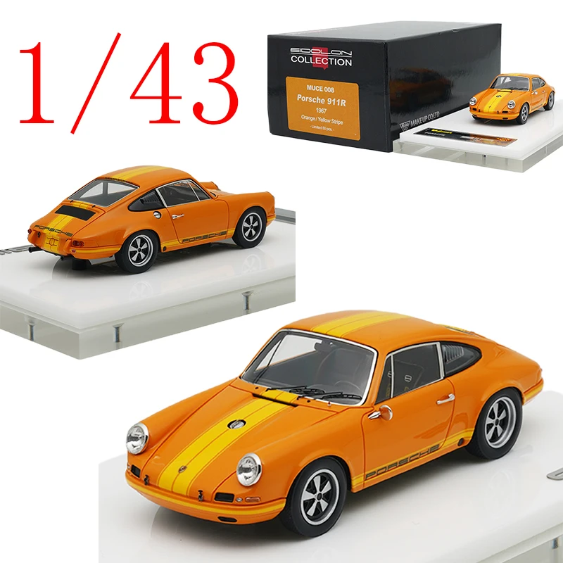 

Make Up Diecast 1/43 Scale Porsche Resin Model Car Porsche 911R 1967 Play Vehicles Toys for Boys Gift Original Box