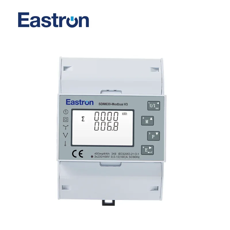 Receptor de Energia Multifuncional Sdm630modbus v3 1p2w 3p3w 3p4w Saída Modbus Pulse Rs485 Disponível Sistema Solar Não-mid
