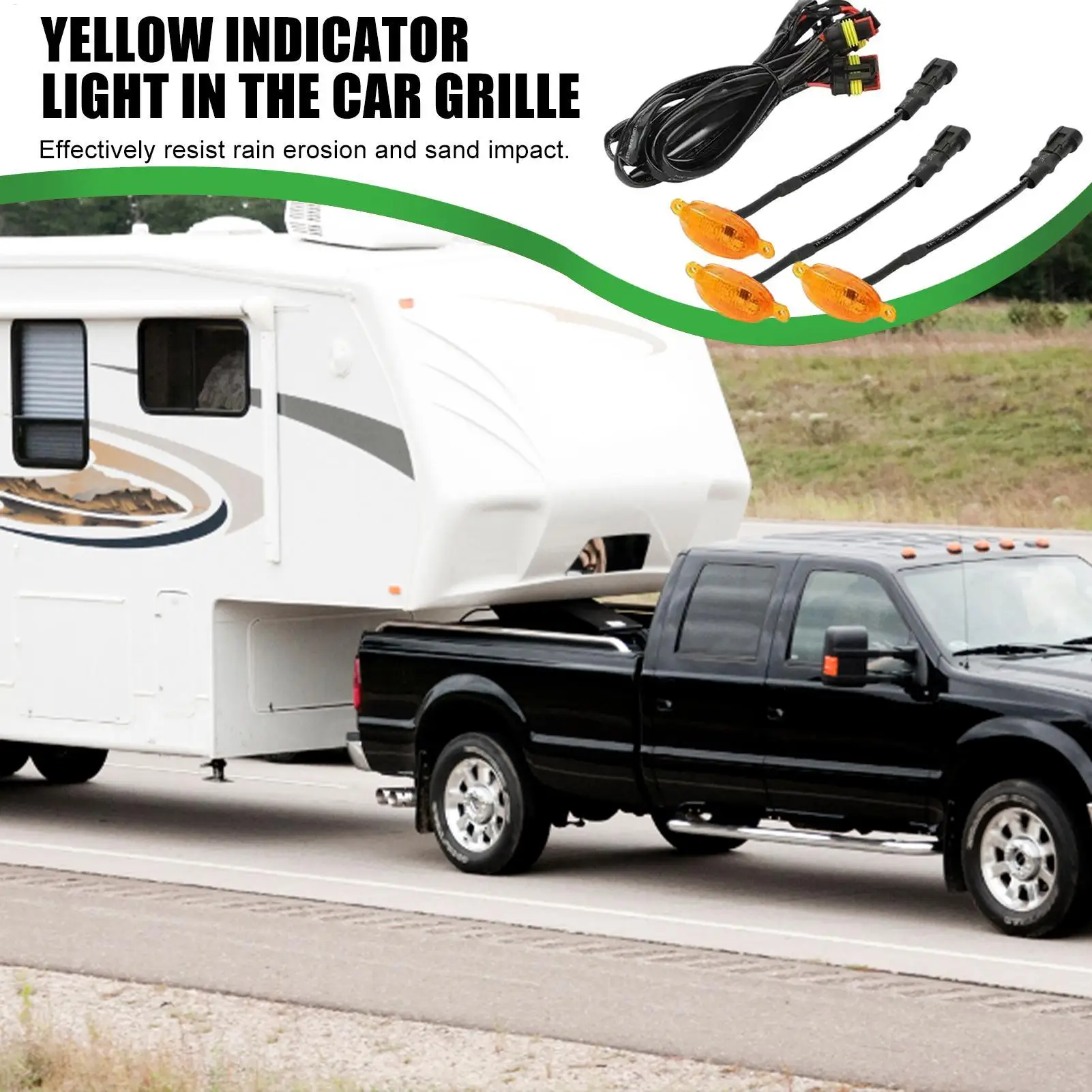 

Для Ford F-150 светодиодный светильник на решетку для автомобиля, всепогодное внешнее украшение, светодиодные фонари на решетку высокой яркости для кемпинга, путешествий