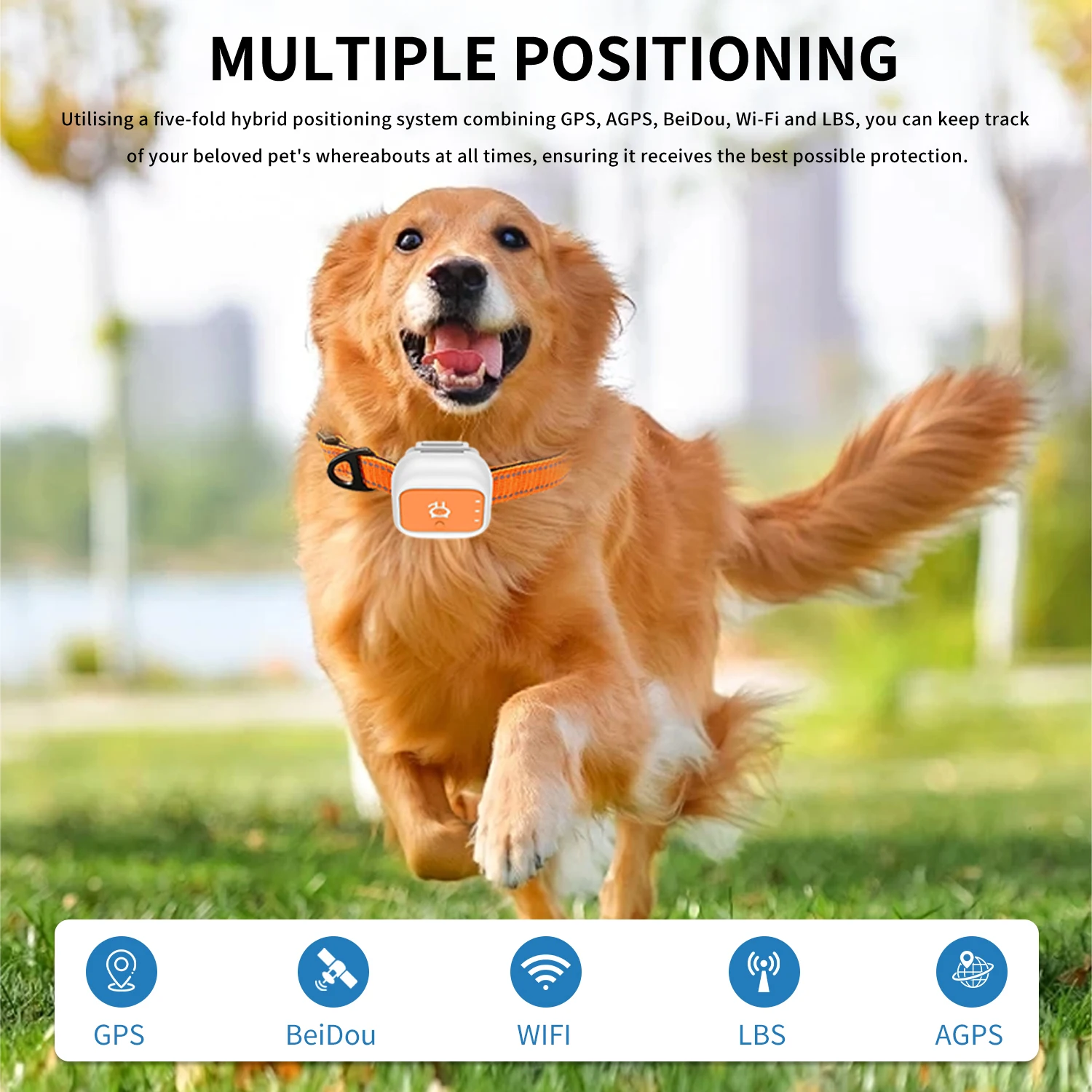 Pet GPS Tracker Collar Adjustable Long-Lasting Battery Smart Global Pet Locator Tracker For Cats And Dogs Dustproof Waterproof view 5