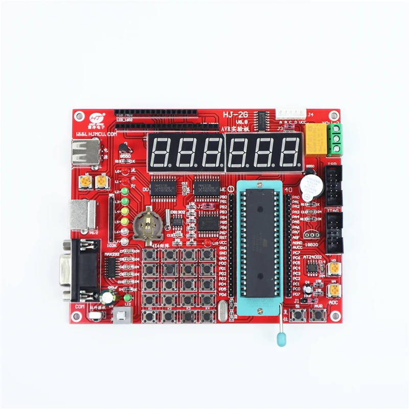 

HJ-2G AVR MCU Learning Board AVR Development Board AVR Experiment Board ATMEGA16 with Tutorial