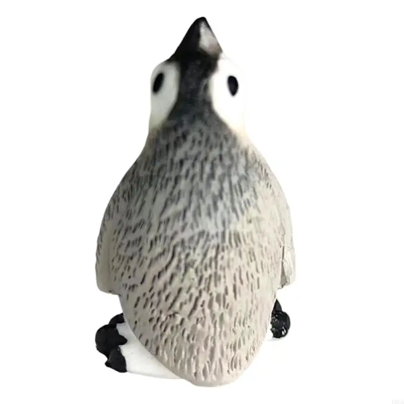 H55A Simulation Igloos Penguins Figurine Set for Fishtanks Decoration with Aquariums Landscape Accessory