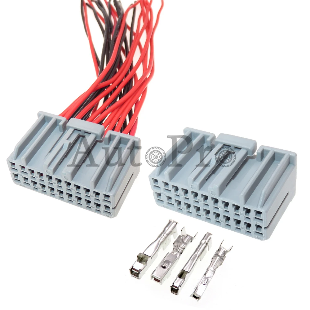 1 Set 22 Hole Car AC Assembly Composite Connector 917989-6 178798-6 Auto Power Amplifier Electric Cable Socket