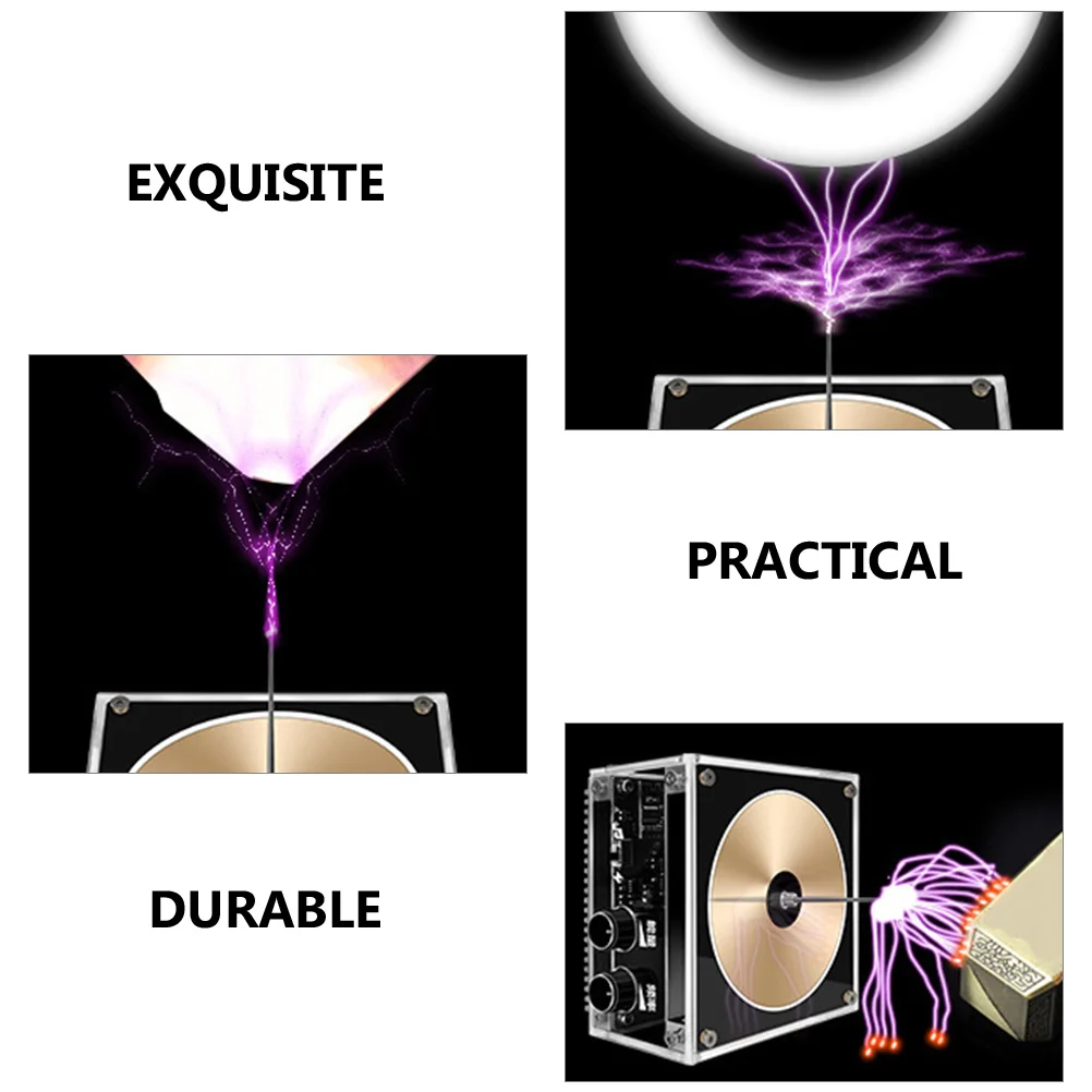 

Wireless Coil Science Experiment Tool Desktop Electronic Electric Arc Generator Solid State (Us Plug)