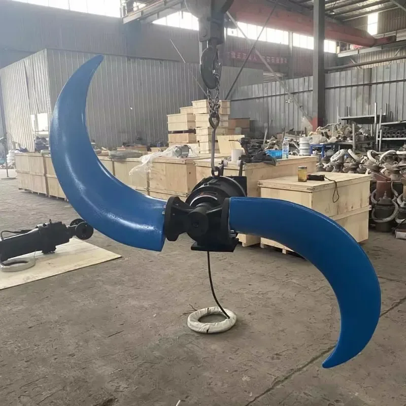 5kw QJB type low speed push flow mixer diving propeller dirty