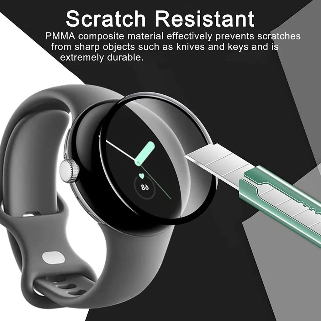 1-4PCS 9D pellicola protettiva morbida curva per Google Pixel Watch 2022 pellicola protettiva per schermo Pixel Watch Cover antigraffio non vetro