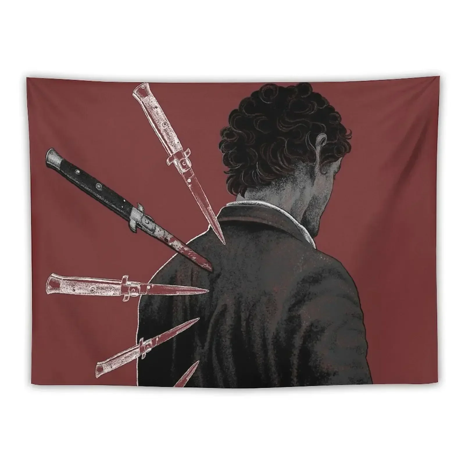 HANNIBAL: Like Knives Tapestry Outdoor Decoration Decoration For Rooms Room Aesthetic Decor Tapestry