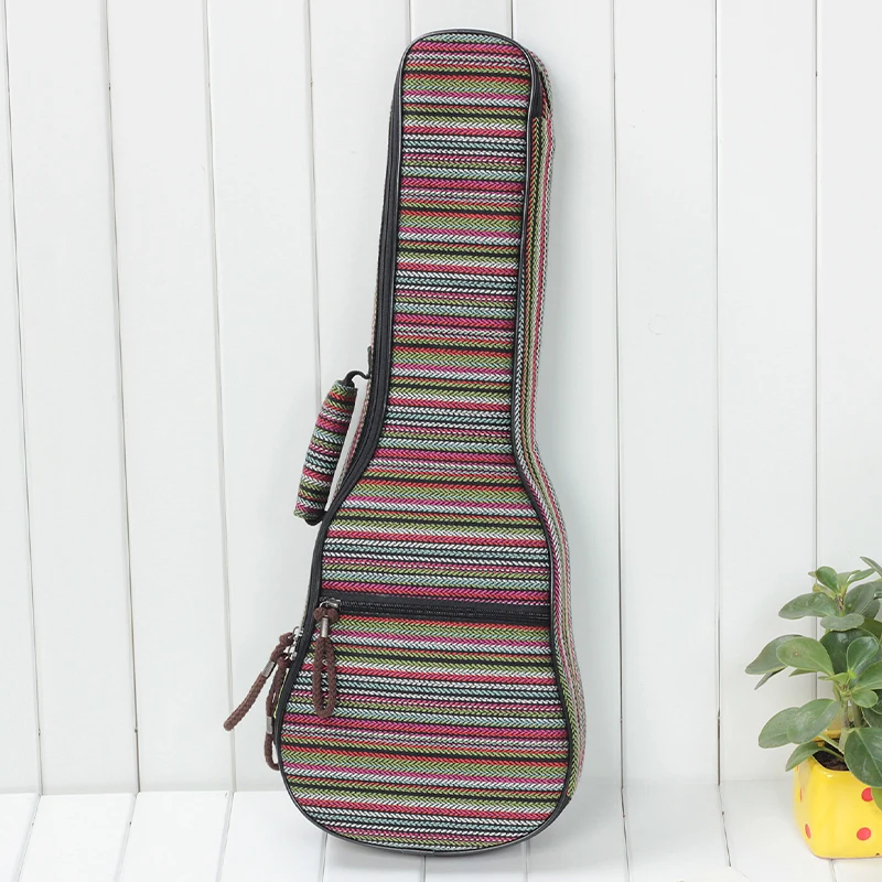 Custodia per Ukulele custodia per tenore da concerto Soprano 21 23 24 26 pollici Ukelele Stripe Mini accessori per chitarra parti Gig