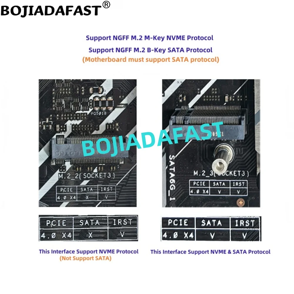 NGFF M.2 Key-M to M-Key SSD Adapter Card + FPC Extension Cable 0.3M for 2230 2242 2260 2280 M2 NVME SSD