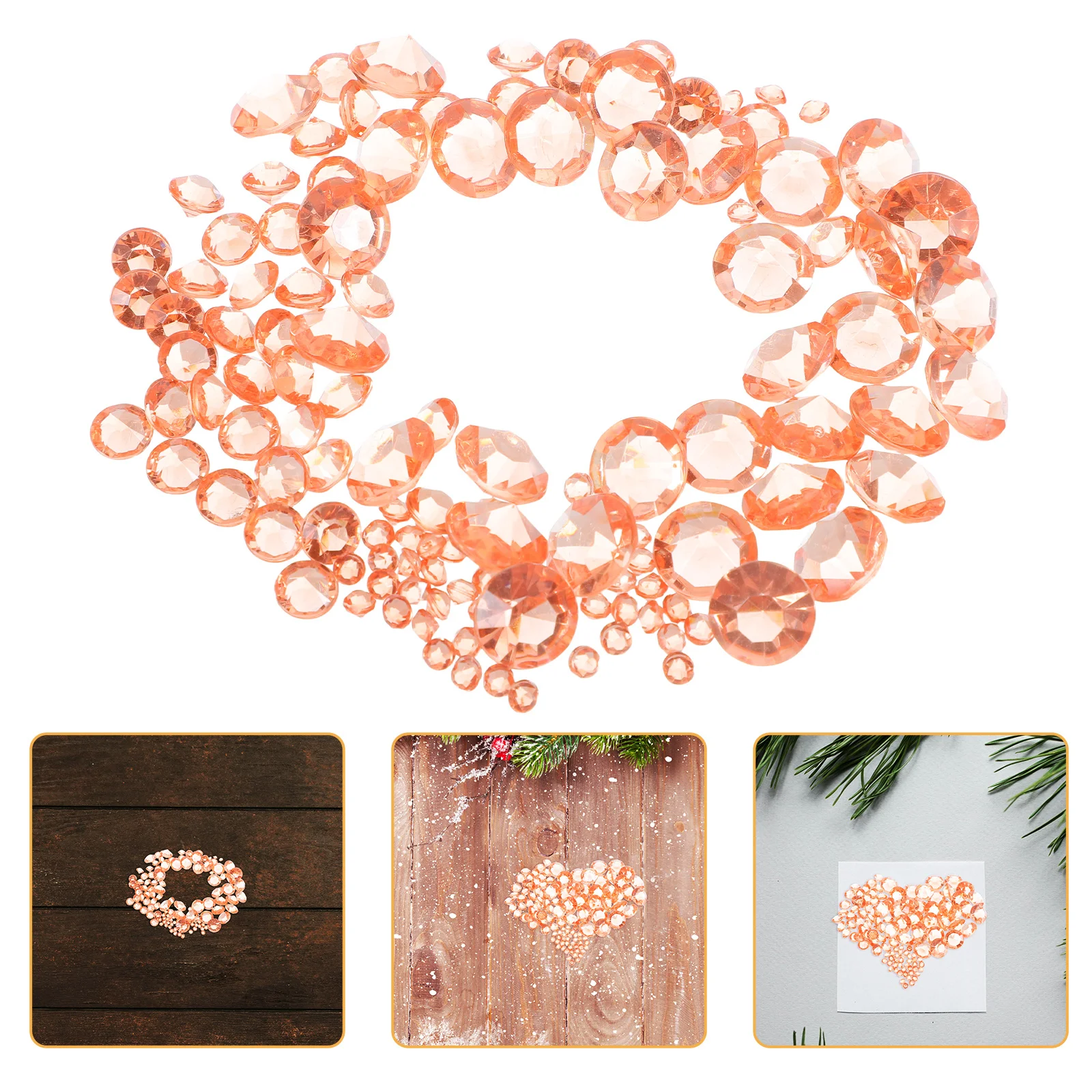 

8000Pcs Clear Acrylic Fake Ice Rocks Wedding Table Decorations Vase Filler Party Scatter Valentines Christmas Decorative
