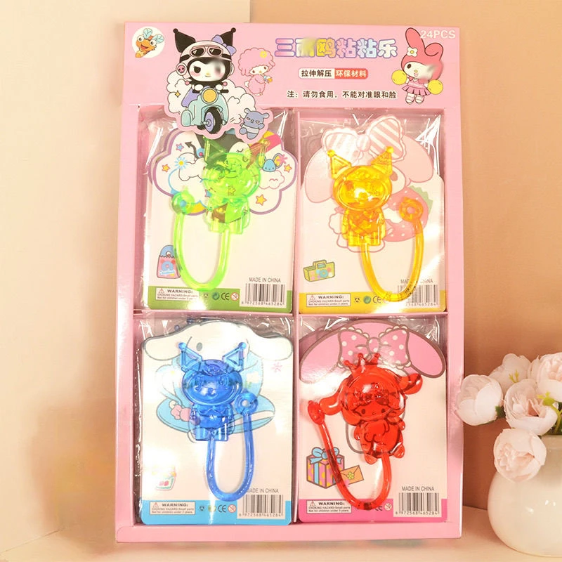 sanrio sticky stretch decompression toy kuromi cute creativity high viscosity wall climbing children's fun venting prank toy