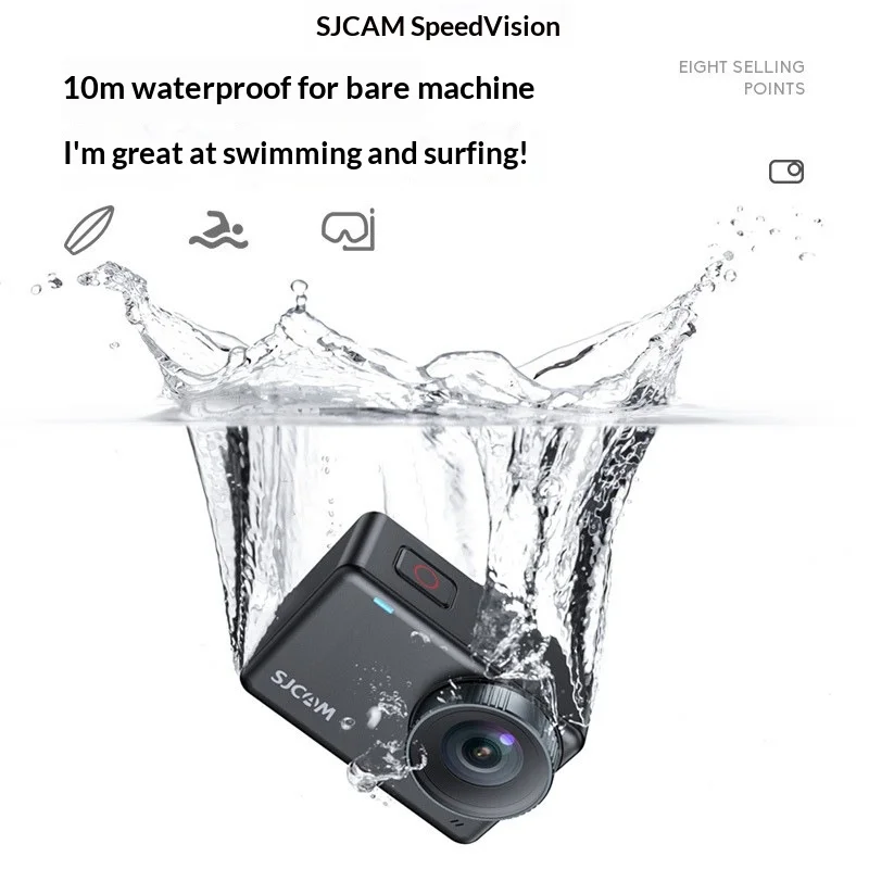SJCAM SJ10X Touch Screen 2.33 Inch Underwater 4K HD 360° Full View Camera for Outdoor Vlog Aerial Motion