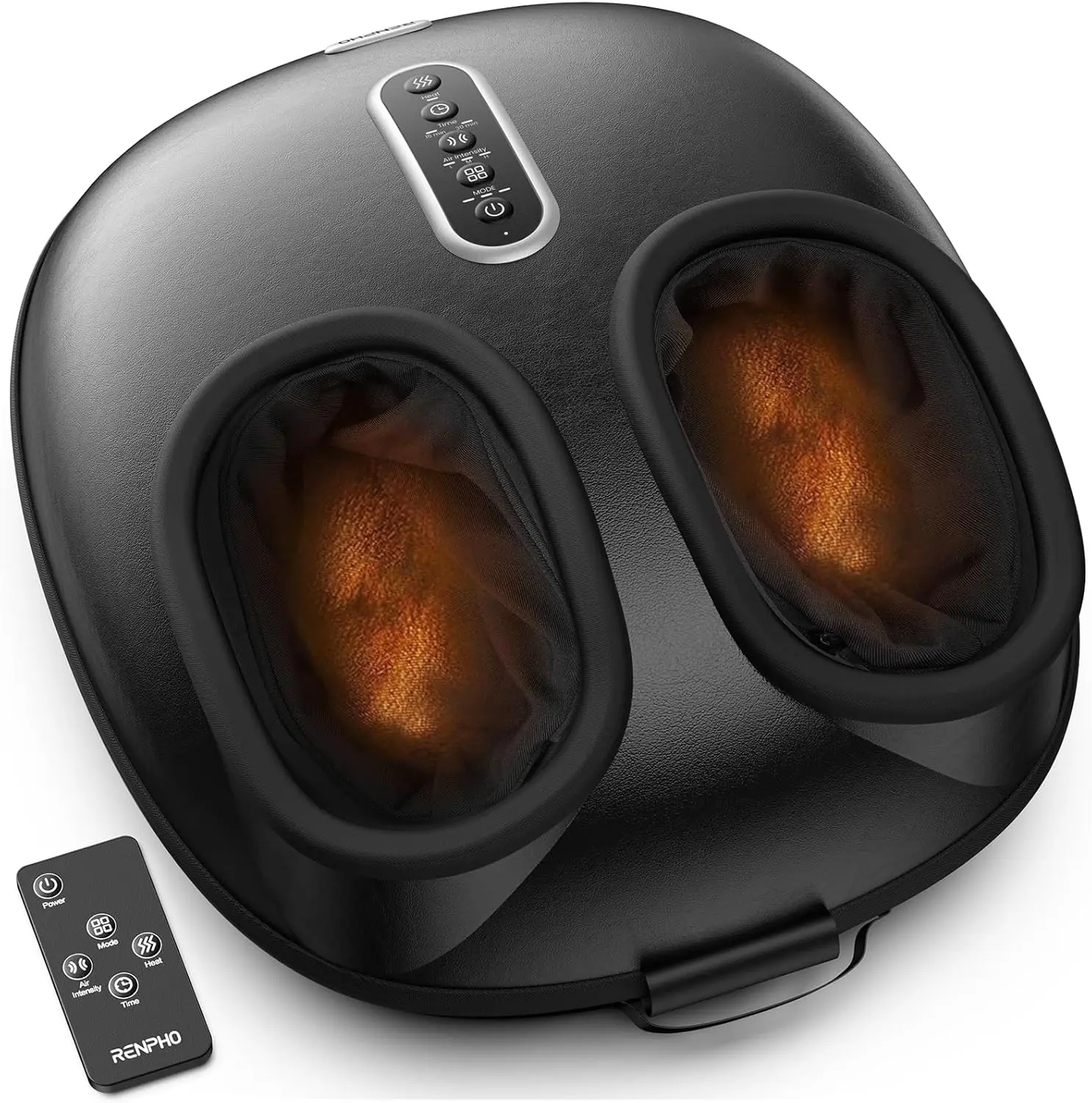 

Upgraded Heated Foot Massager with Shiatsu & Air Squeezing, FSA Eligible for Plantar Fasciitis Relief, Size 12