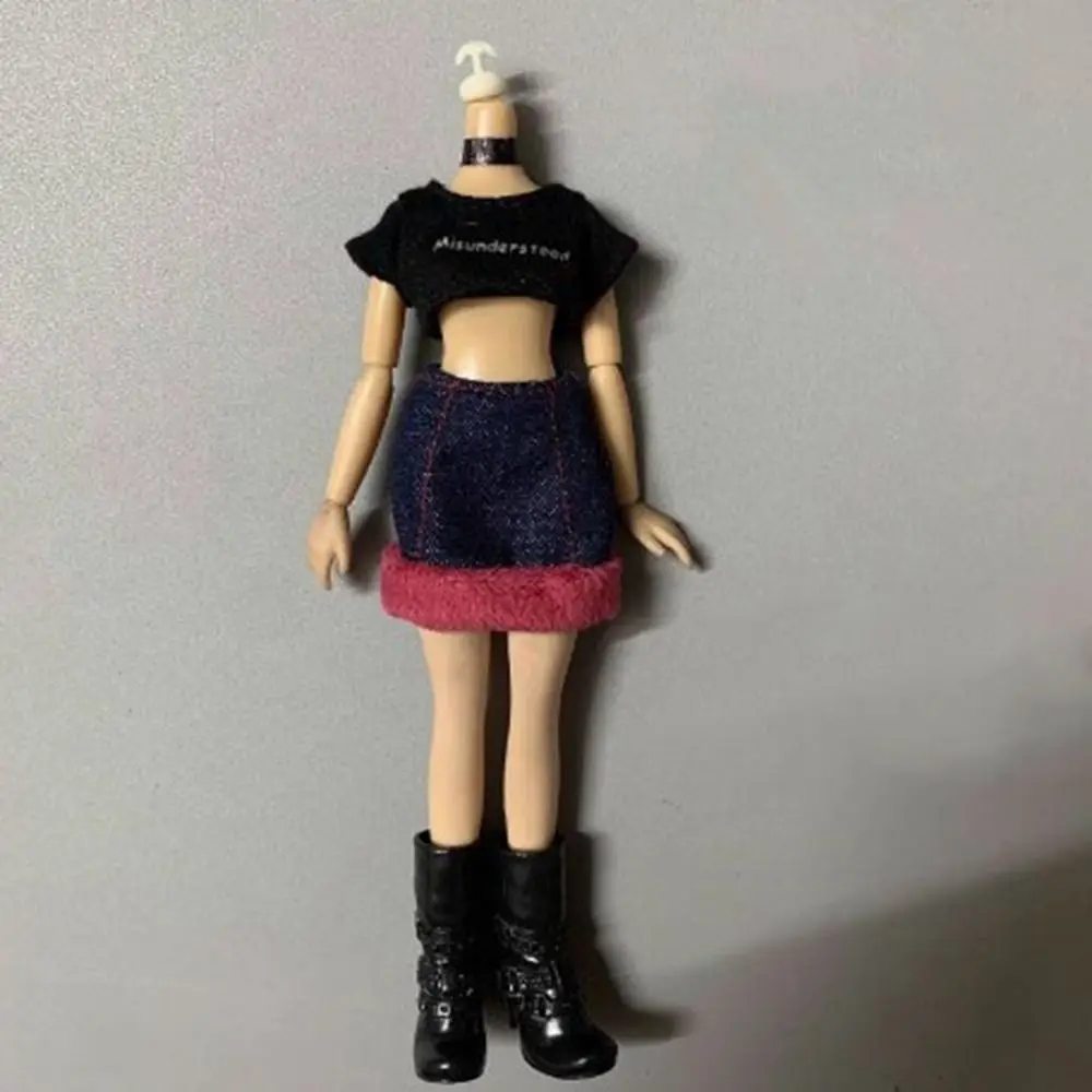Mode Puppe Kleider Kleidung Freizeitkleidung Kinder Spielzeug Puppe Outfit Rock DIY Zubehör Niedlich für 1/6 BJD 27 ~ 28 cm Puppe