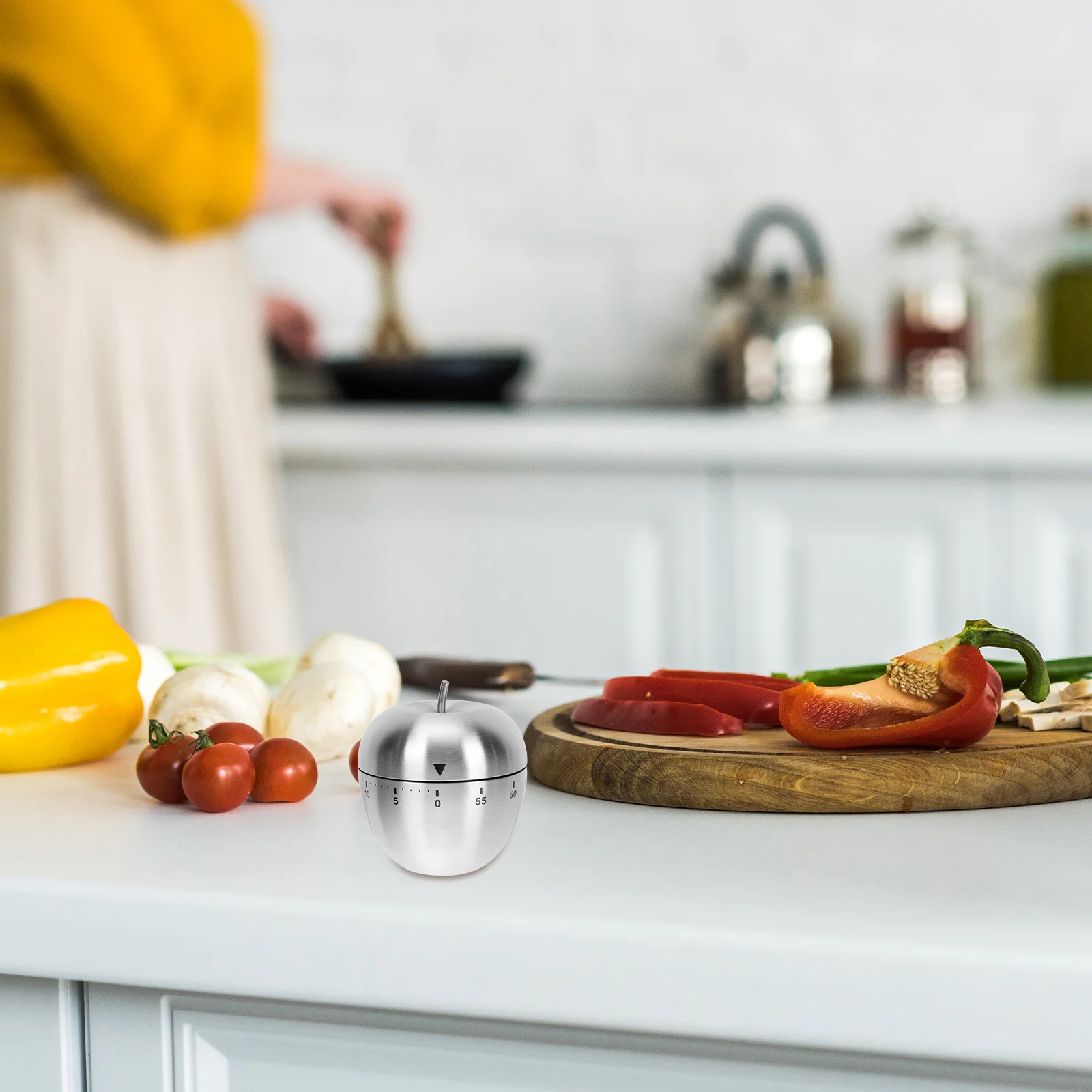 

Egg Design Timer Easy Convenient Operation Concentration Maintaining Mechanical Timing Device for Household Mechanical Timer