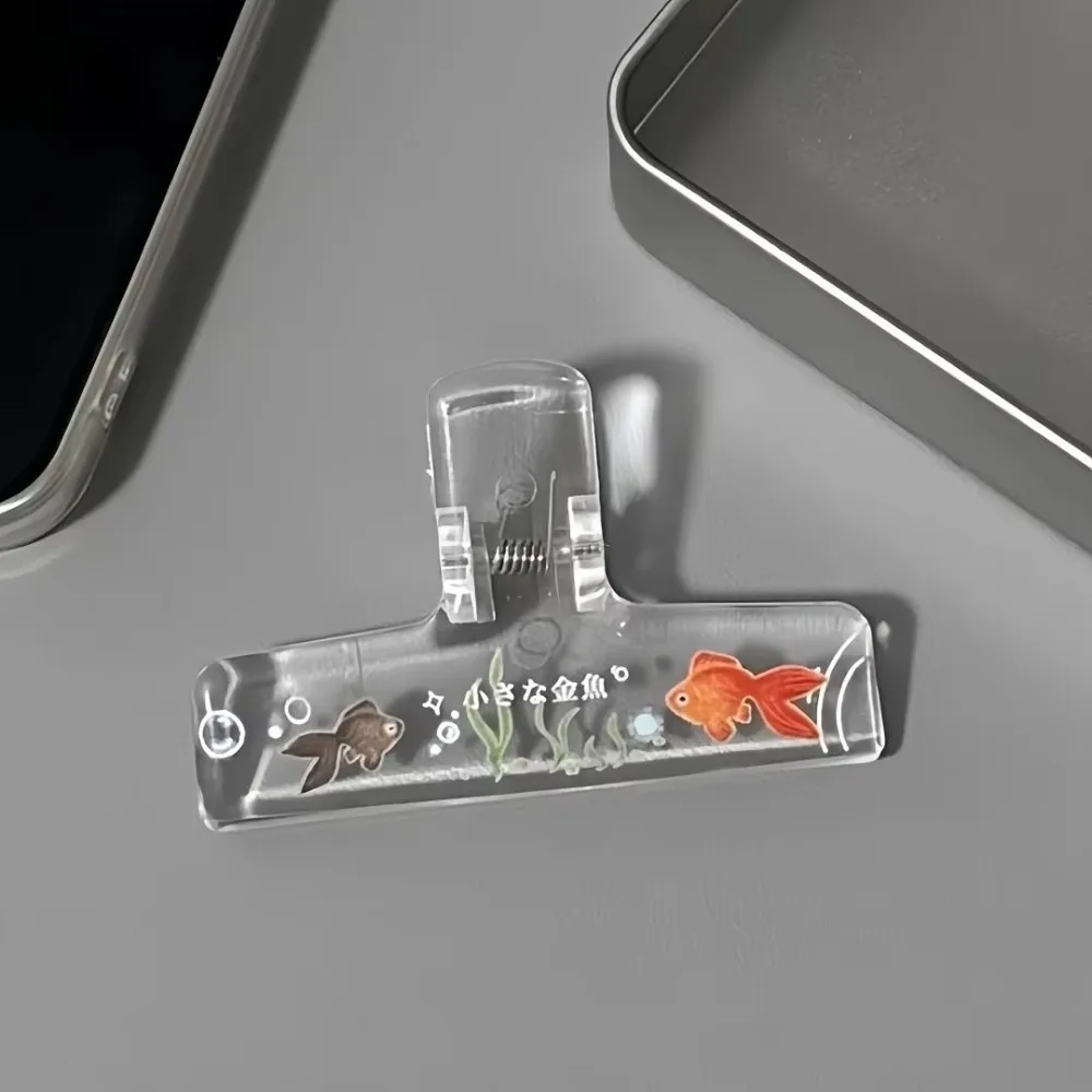 

Новый прозрачный акриловый держатель для золотых рыбок, противоскользящий, многофункциональный, для документов и книг, декор для дома