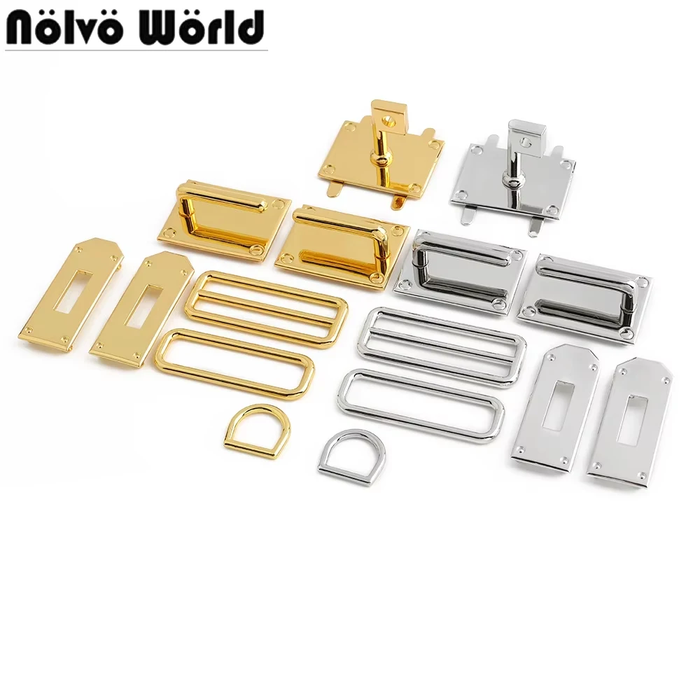 1/5/8Sets Komplettes Set aus Lederhandwerk, Metall-Brusttaschen, Schlösser, quadratisch, drehbares Schloss für Handtasche, Tasche, Hardware-Kit, Zubehör – Detail 3
