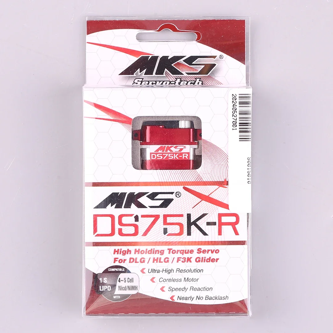 MKS DS75K-R Small Digital Servo 8g Metal Gear Model DLG Glider Server Hollow Cup Motor