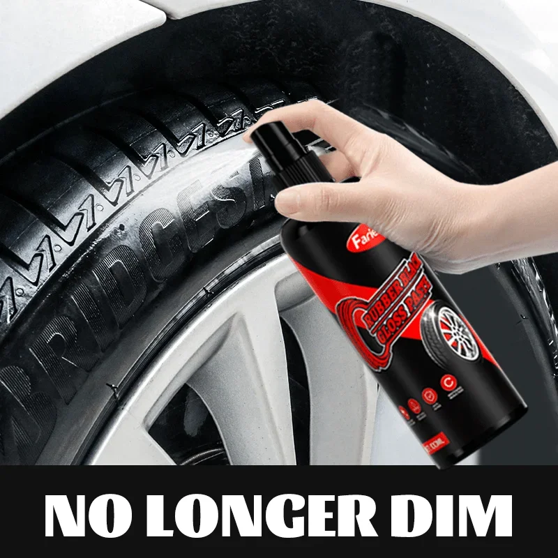 Car Tire Polish Wax - Plastic Part Enhancer, Durable Maintenance Coating, Restores Tire Luster, Car Interior Refurbishment