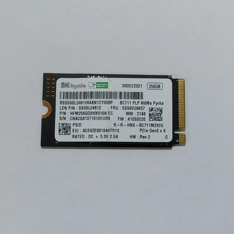 SK BC711 256G SSD M2 2242 Internal Solid State Drive PCIe PCIe 3.0x4 NVME SSD