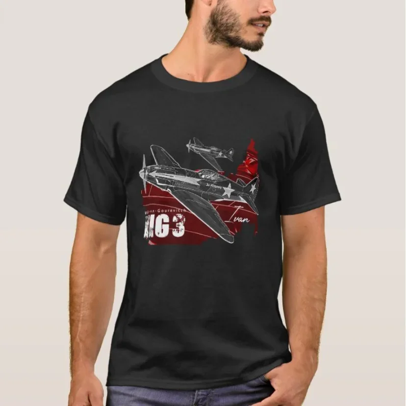 

Soviet Air Force Mikoyan MiG-3 Fighter T-Shirt 100% Cotton O-Neck Short Sleeve Casual Mens T-shirt Size S-3XL