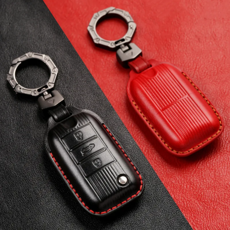 Leather Key Cover for Roewe Rx5 Key Cover Max Car I6/Ei5/RX8plus Premium 350 MG 6 Pack 360/W5 Sharp Line