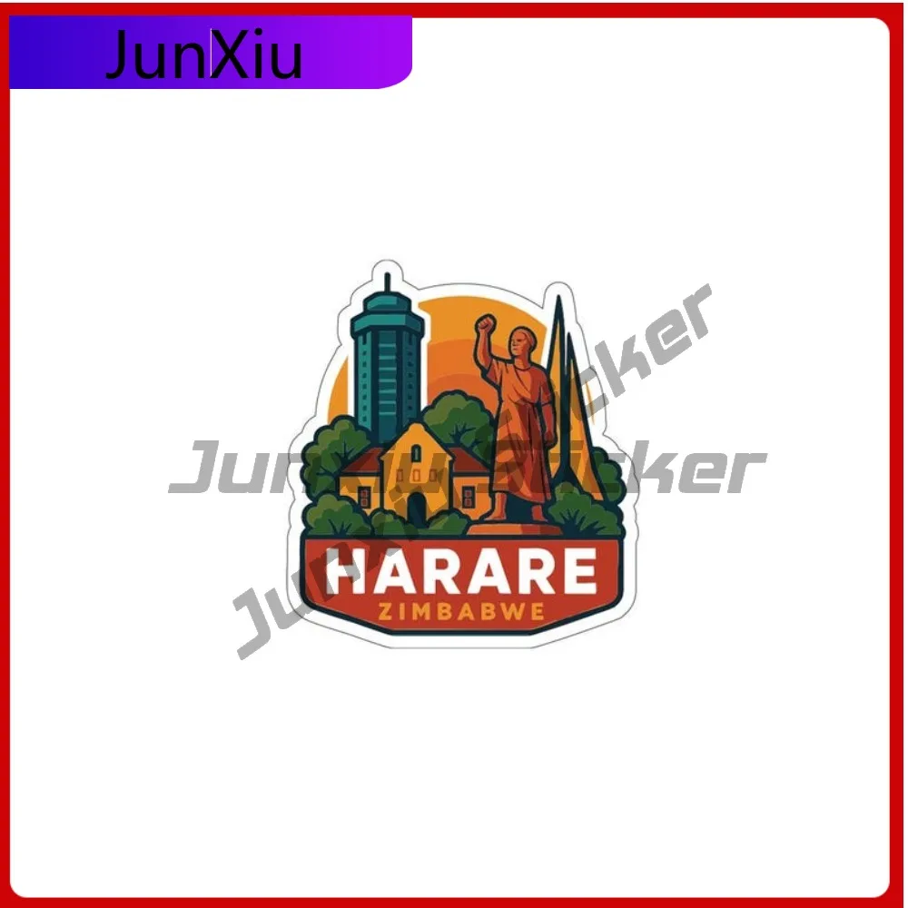 

Harare Zimbabwe City Travel Sticker Vinyl Accessory Decal Camper Sun Laptop Trolley Case Motorcycle Decals For Walls Sticker Pvc