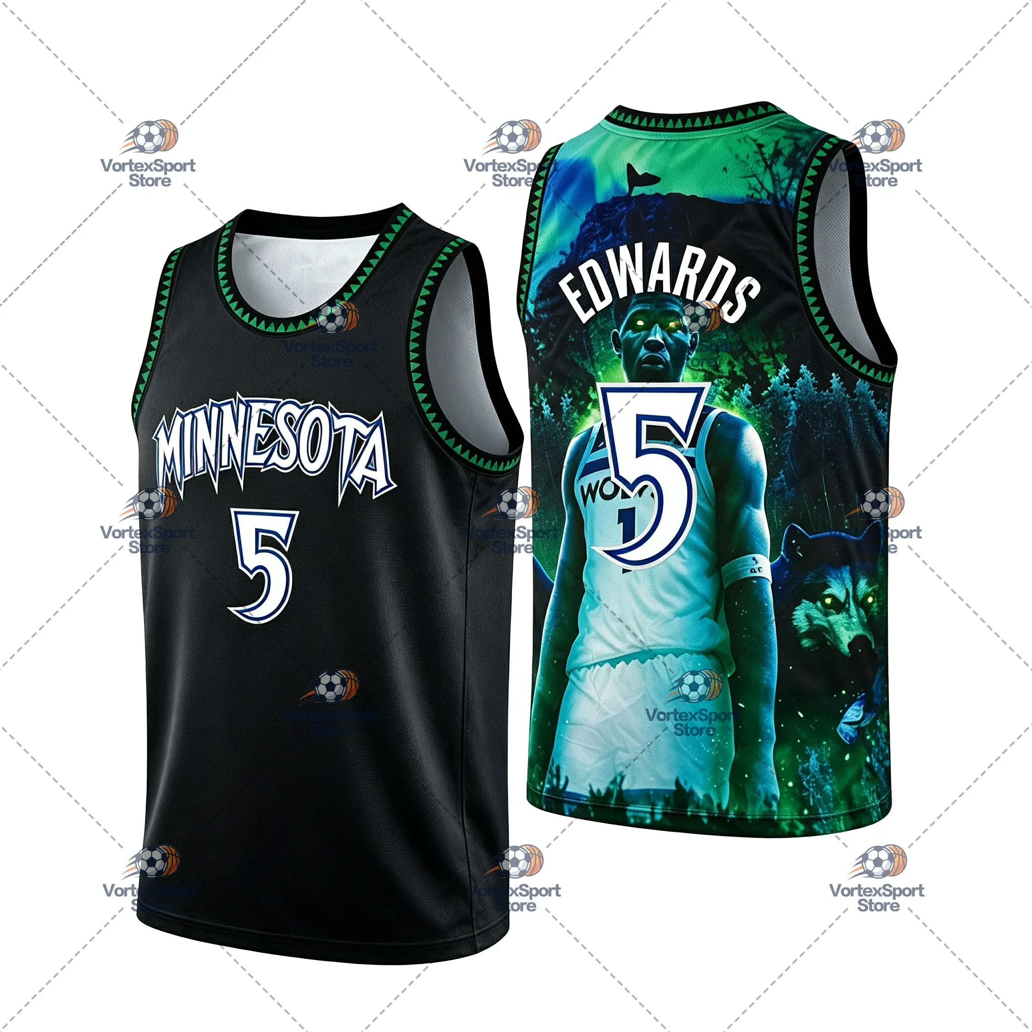 Kinder NO.5 Edwards Basketball Star Schnelltrocknende Weste Herren Ärmelloses O-Ausschnitt Basketball Sport Fitness Trainings-Trikot – Detail 5