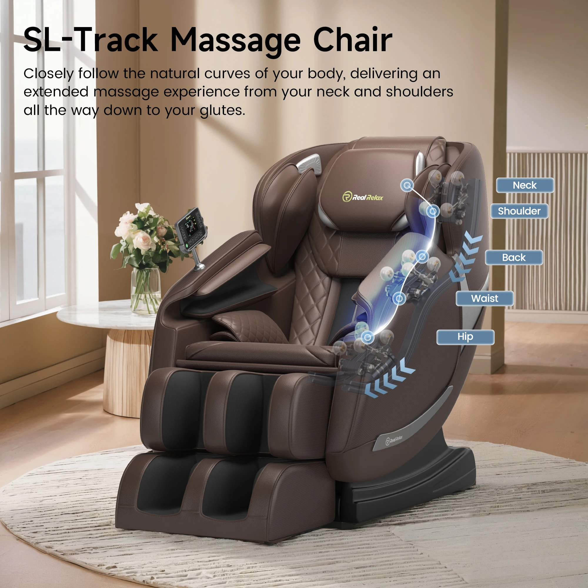 Factory Direct 4D SL Track Zero Gravity Full Body Massage Chair With Heat Therapy