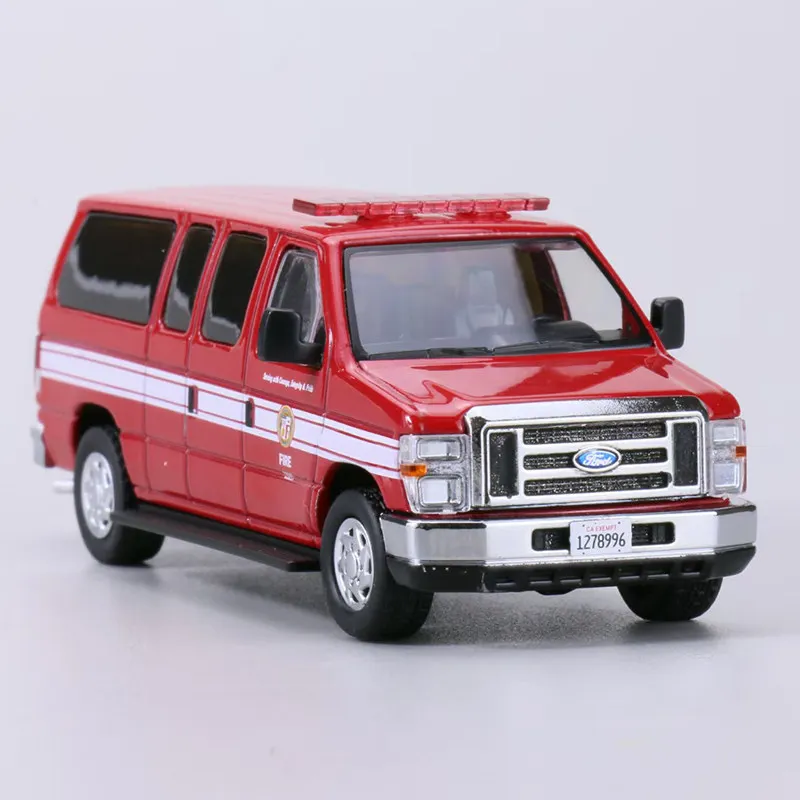In stock:1:64 E350 Los Angeles fire-fighting coated alloy high-end simulation car model,creative decorative item,festival gift