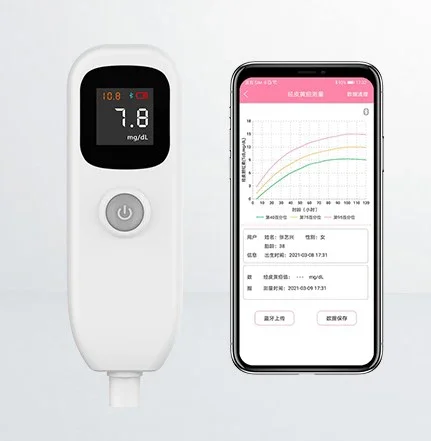 medical newborn high accuracy jaundice detector LCD display bluetooth neonatal bilirubin meter fast shipping