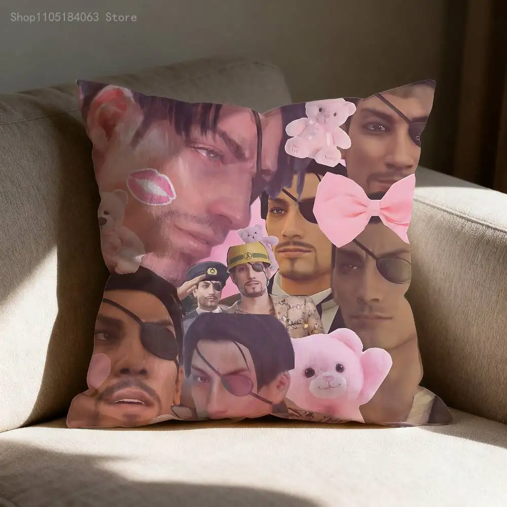 Y-YAKUZA Kazuma Kiryu كيس وسادة ل أريكة ديكور سيارة مكتب غرفة الطباعة غطاء الوسادة الزينة والحامي