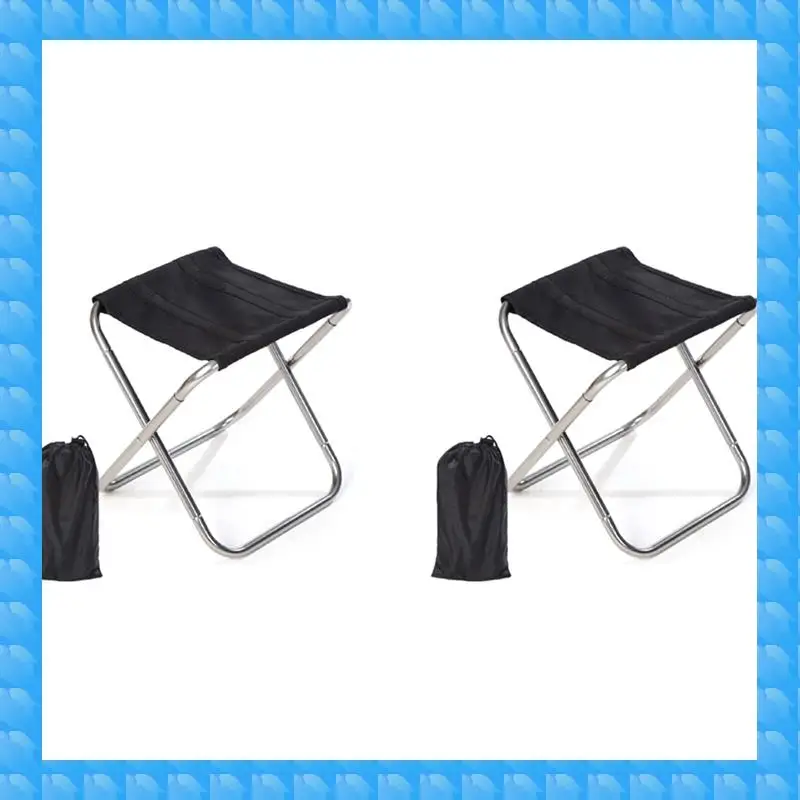 ETRT 2X Folding Small Stool Bench Stool Portable Mare Ultra Light Subway Train Travel Picnic Camping Fishing Chair Foldable