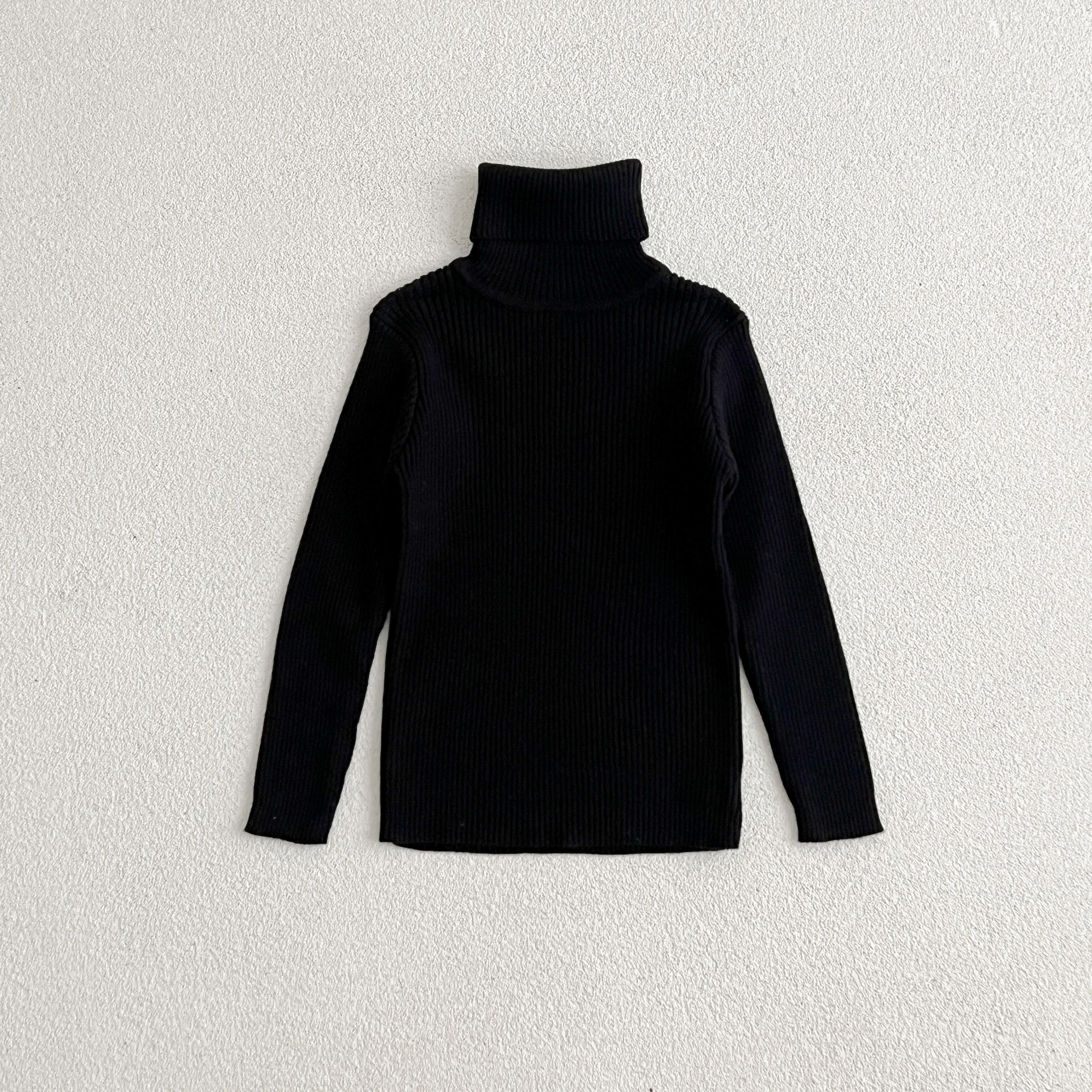 1-6Y Jungen Mädchen Rollkragenpullover Herbst Baby Pullover Kinder Pullover Für Winter Gestrickte Bodenbildung Jungen Pullover Vetement Enfant – Detail 5