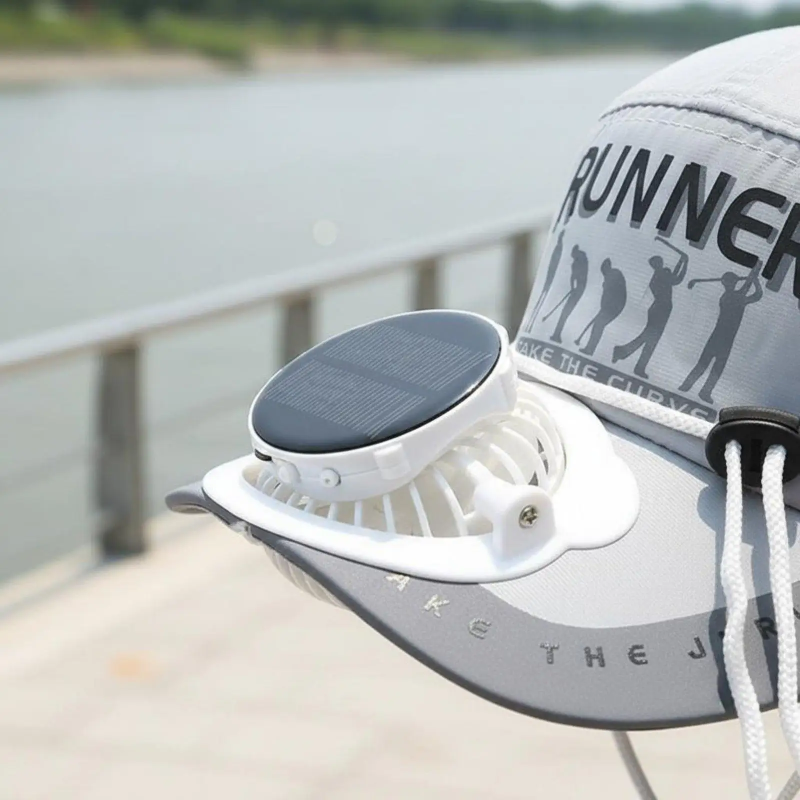 Solar Fan Cap Protection Solar Fan Cap with 3 Speeds Adjustable Settings Fishing Sun Hat for Anglers