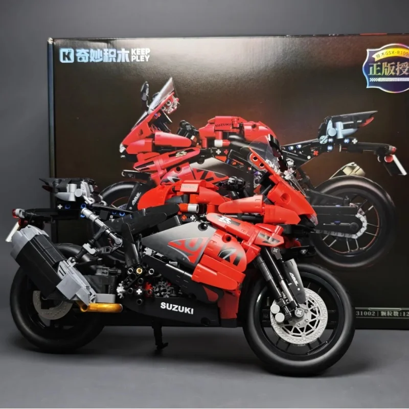 

In Stock Keeppley Suzuki Gsx-S1000r Assembly Motorcycle Building Blocks Toy Collectible Model Desktop Ornament Holiday Gift
