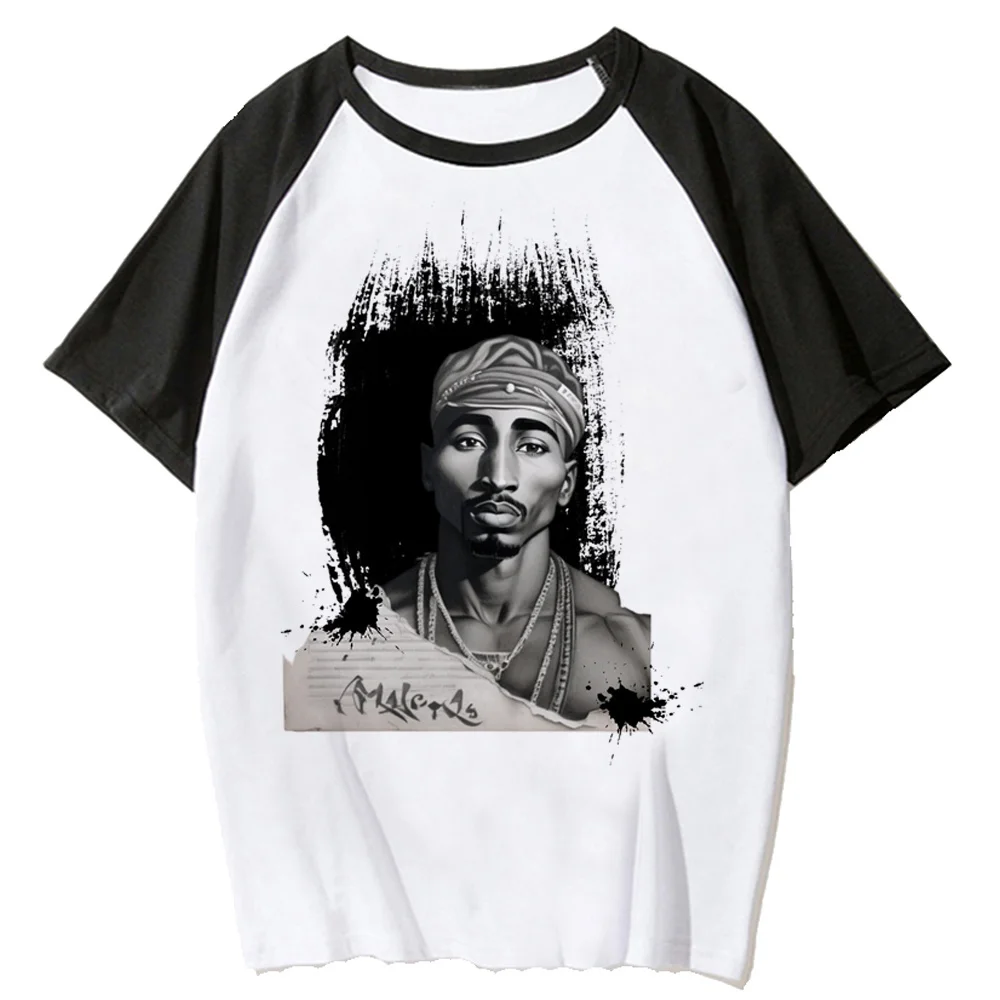 Tupac t shirt women graphic anime designer t shirt female anime y2k funny clothing