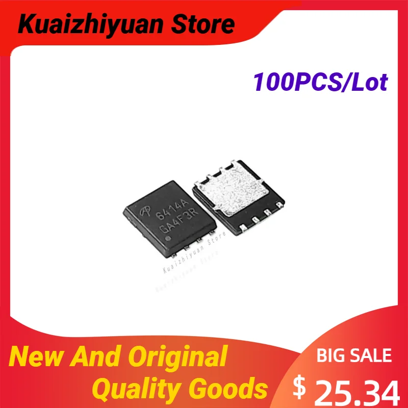 100PCS/Lot New And Original AON6414A AON6414AL AON6414 AO6414 DFN8 MOSFET N-CH 30V 50A Quality Goods