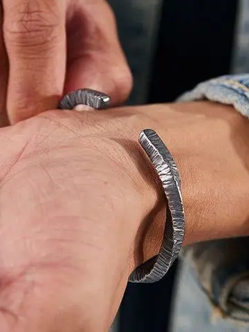 weier-バイキングウォーブレスレットハンドリングユニセックス-925-シルバーシンプルなメビウスリング手作りトレンディなパーソナライズされたジュエリーアクセサリー