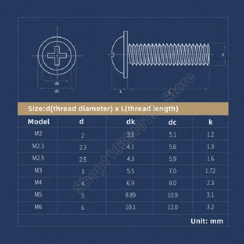 304 Roestvrij Stalen Kruiskop Machine Schroef Met Ring M2 M2.5 M3 M4 Phillips Pan Ronde Kop Computer Schroef Pad Flens bout