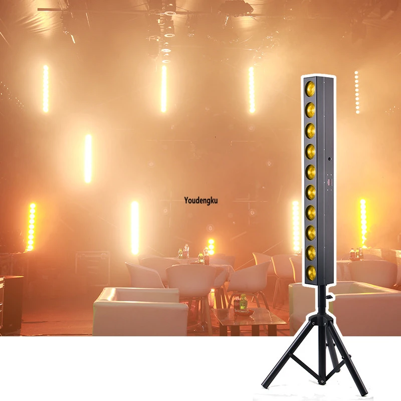 4 قطع LED الدافئة الأبيض بليندر شعاع بار أضواء 10*10 واط Dmx LED الجمهور أعمى ستروب المرحلة DJ ديسكو تلفزيون عرض ضوء الخلفية