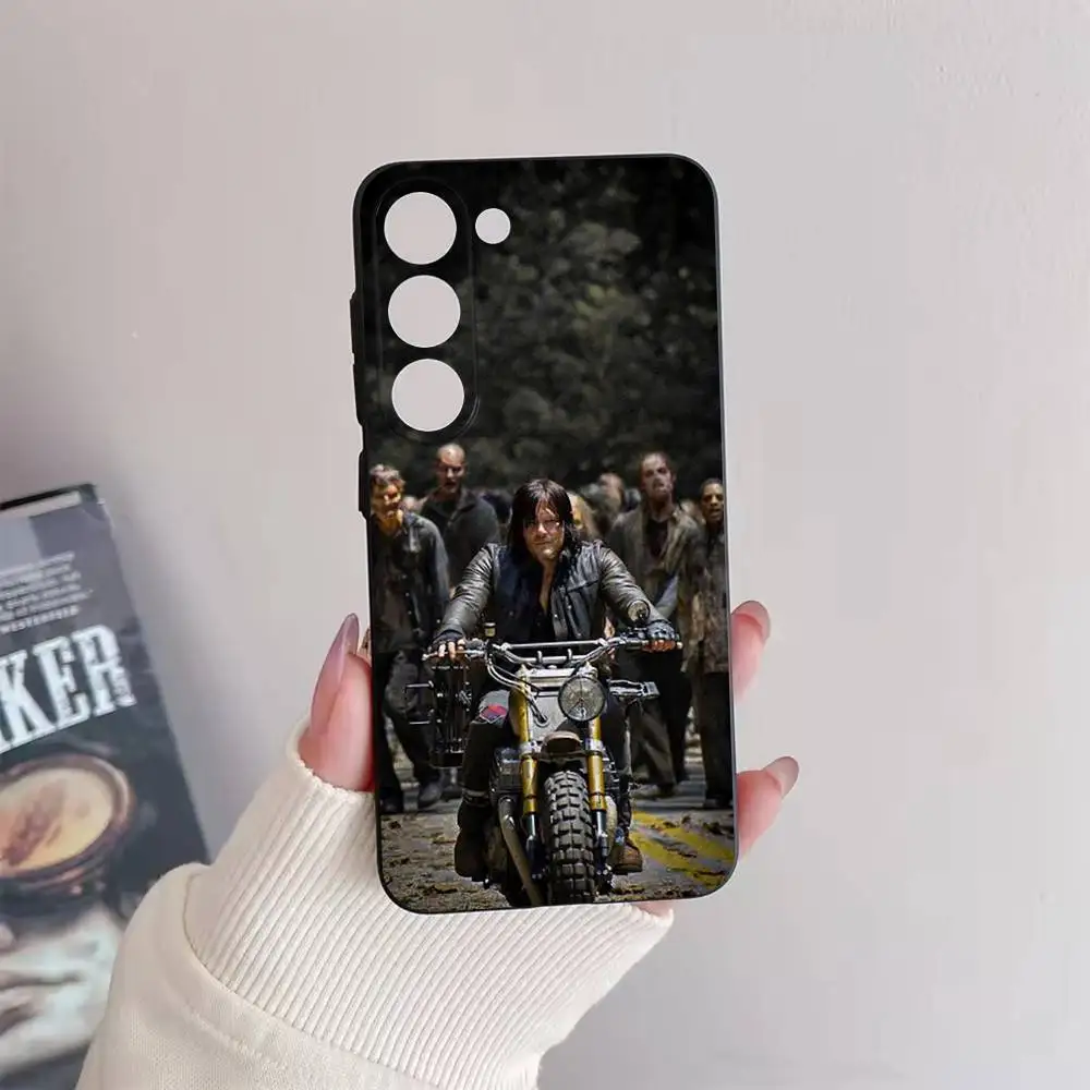 TWD เคสโทรศัพท์สำหรับซัมซุงกาแล็คซี่ A73,72,51,53,52,71,22,5G,โน้ต,J7,8,9 ปกนุ่มสีดำ