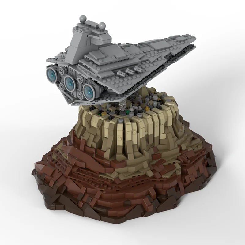 2442pcs MOC Galactic Empire Over Jedha City Star Battle Model Building Blocks Architecture Toys Christmas Gifts Education Kids