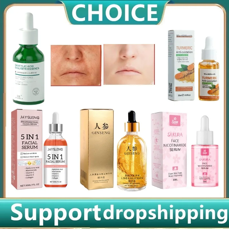 5 In 1 Face Serum 30% Vitamin C Moisturizing Whitening Anti Wrinkle Aging Niacinamide Hyaluronic Acid Facial Serum SkinCare